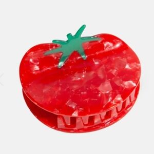 🍅 🔹️Piper K 🔹️Tomato Hair Claw Red Plastic Clip